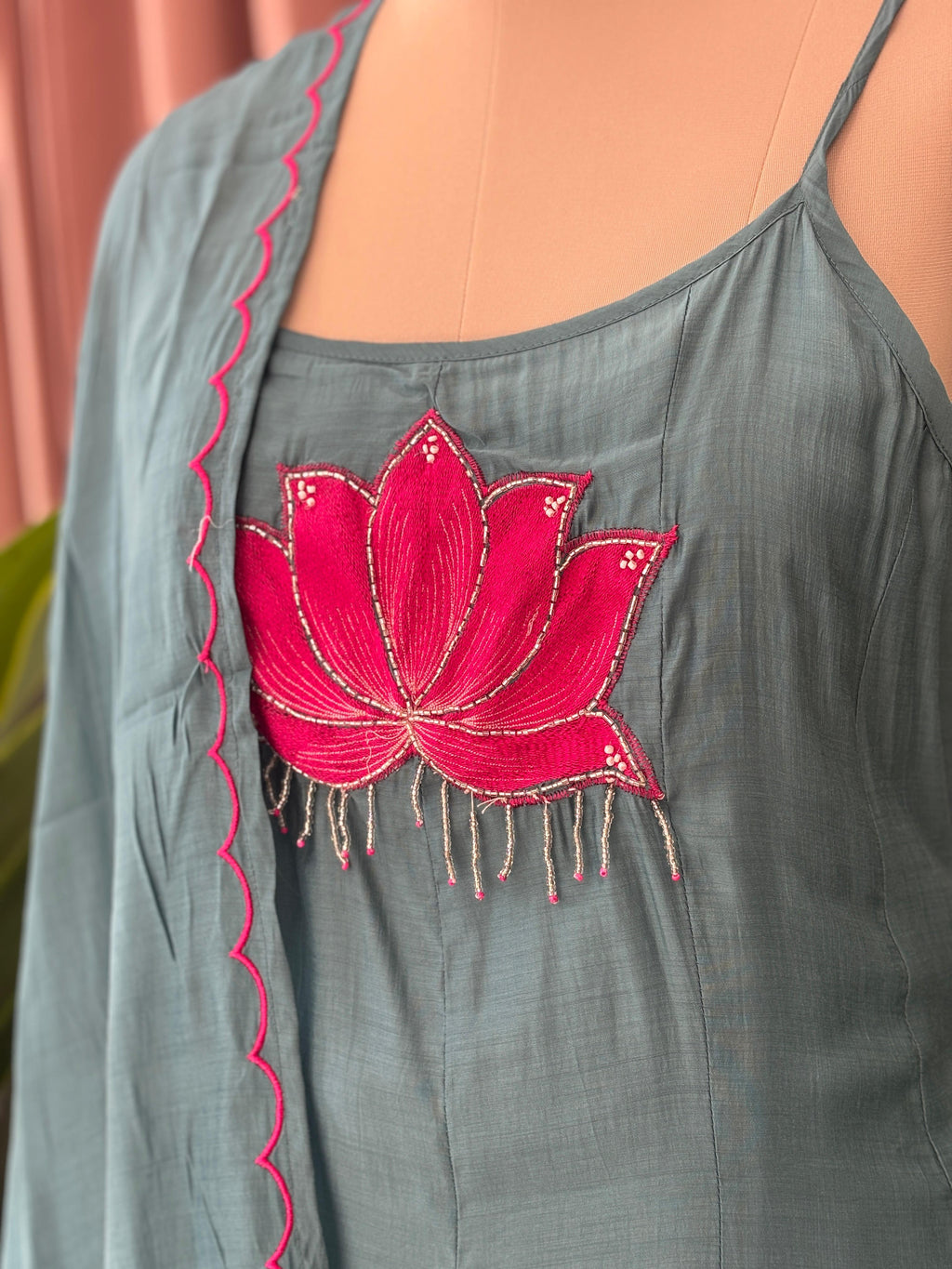 Beautiful Lotus Anarkali Suit Set