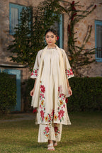 HIGHNECK EMBROIDERED SUIT SET