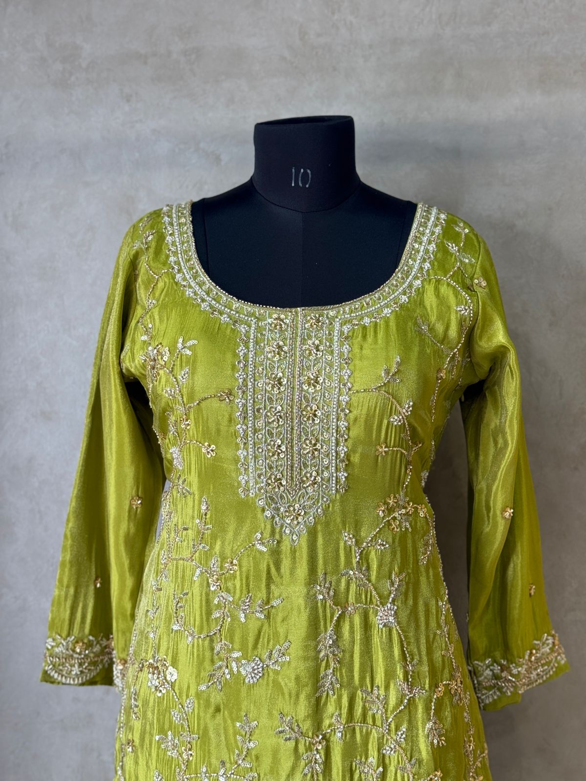 PREMIUM SHARARA SET IN ZARI TISSUE