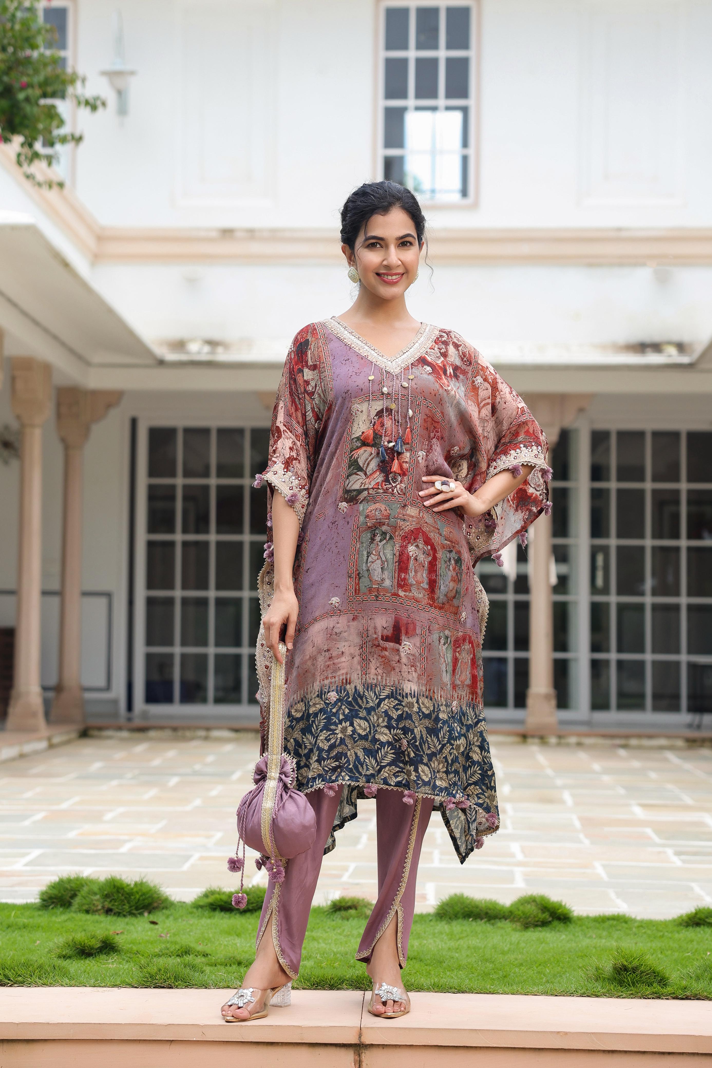 KAFTAN IN PURE CHINON