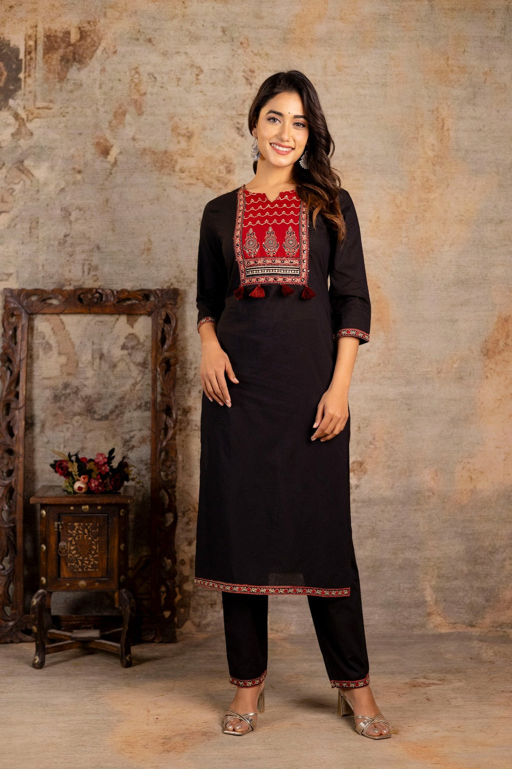 AJRAKH PRINT SUIT SET