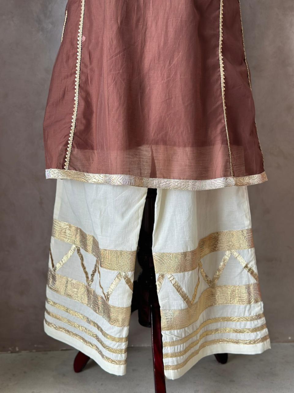 Malchanderi Kurta Set with Lace Work