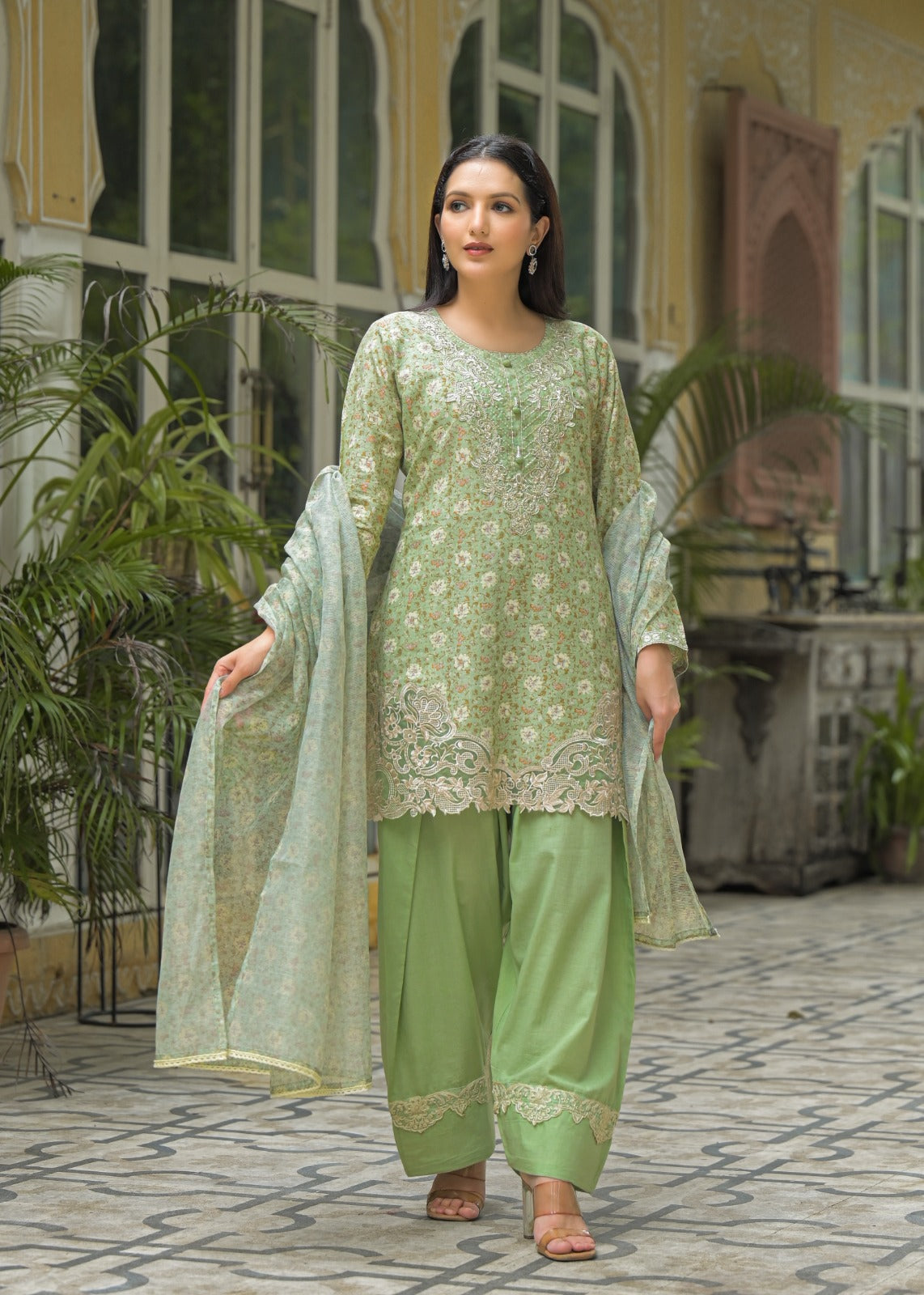 COTTON SUIT WITH FHARSI SUIT