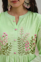 BEAUTIFUL EMBROIDERED MUL COTTON SUIT SET