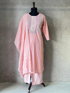 Premium Handblock Kurta Set With Dupatta
