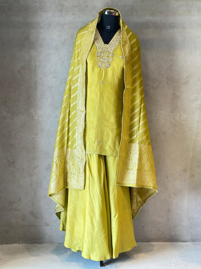 HANDWORK PLAZO SET