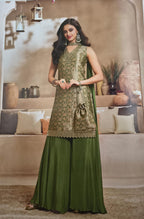PURE BANARSI BROCADE PLAZO SET
