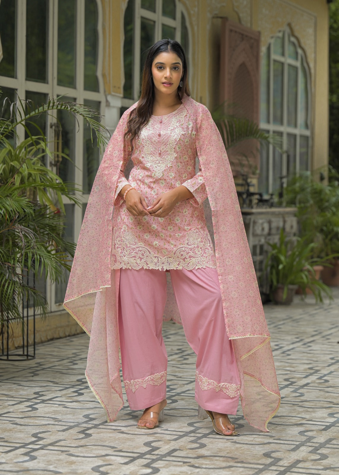COTTON SUIT WITH FHARSI SUIT