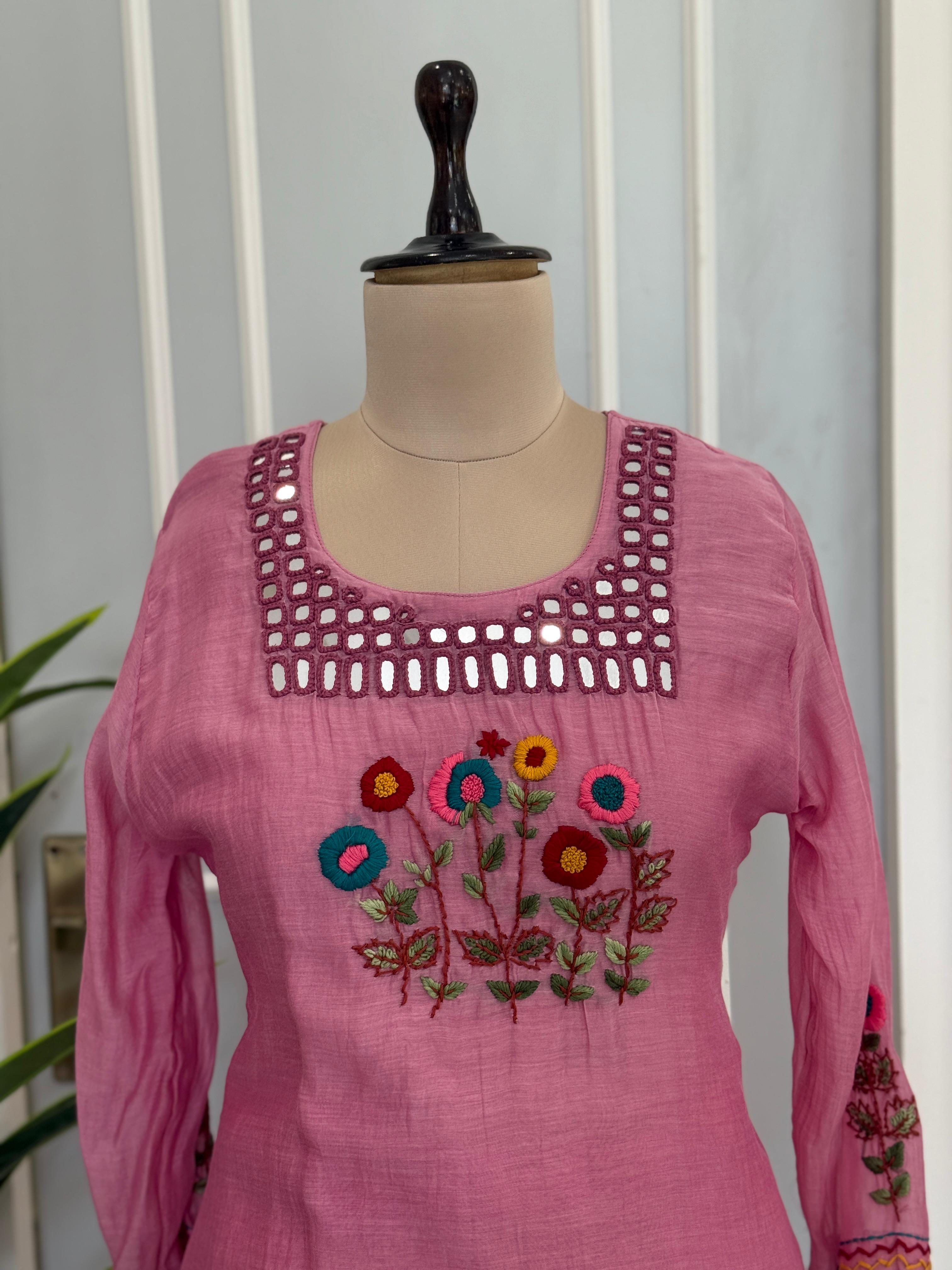 Aline Floral Embroidered Kurta Set
