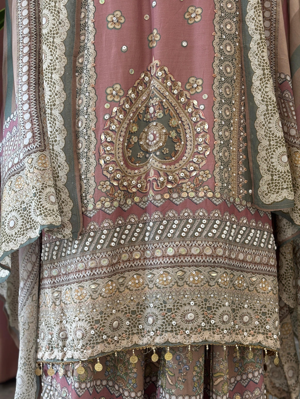 Trendy Plazo Set In Handwork