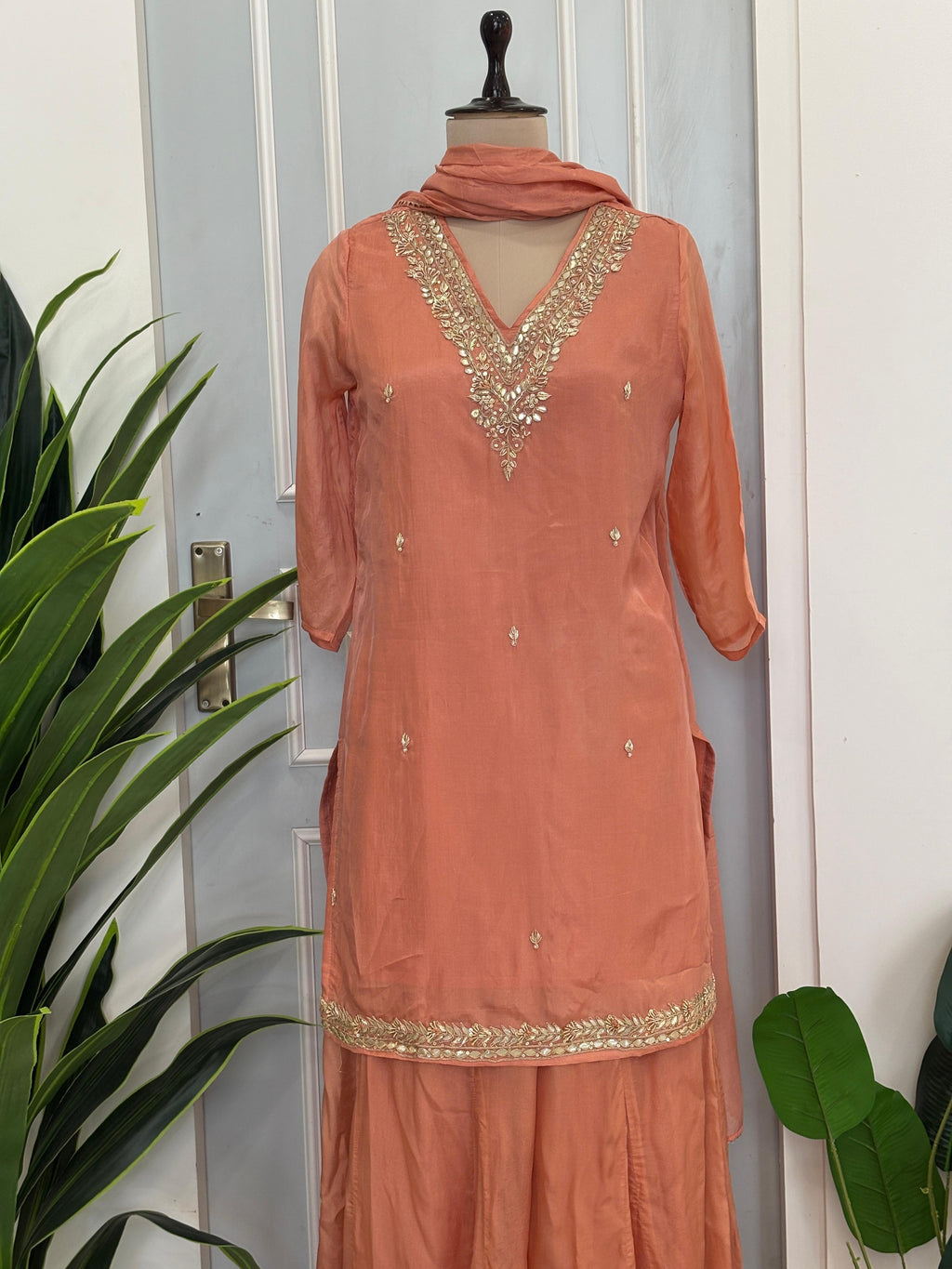 Premium Handwork Plazo Set