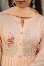 BEAUTIFUL EMBROIDERED MUL COTTON SUIT SET