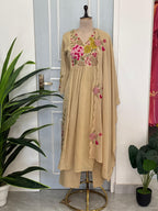 ✨Floral Embroidered Kurta Palazzo Set with Dupatta ✨