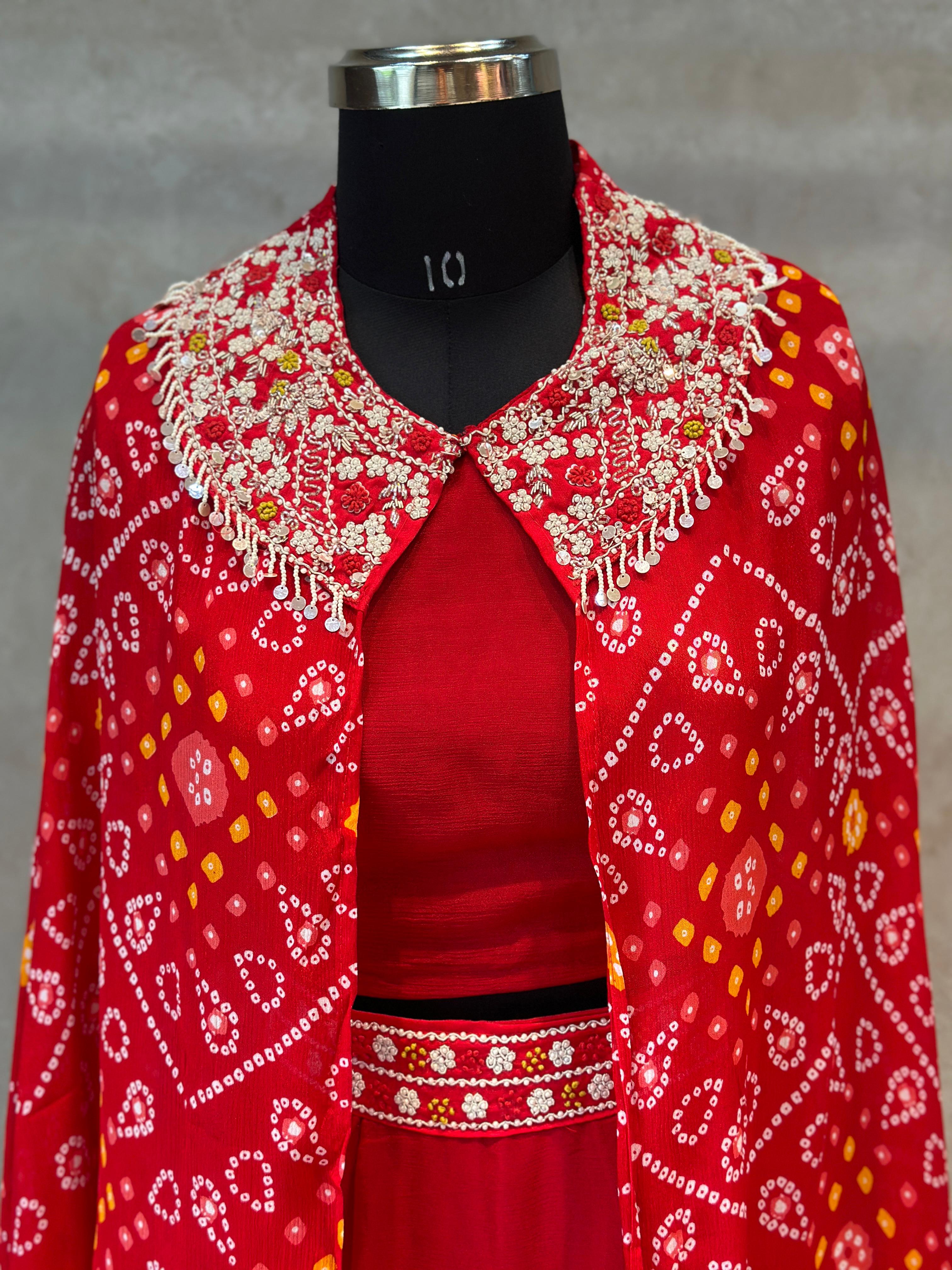 BHANDEJ SKIRT SHURG SET