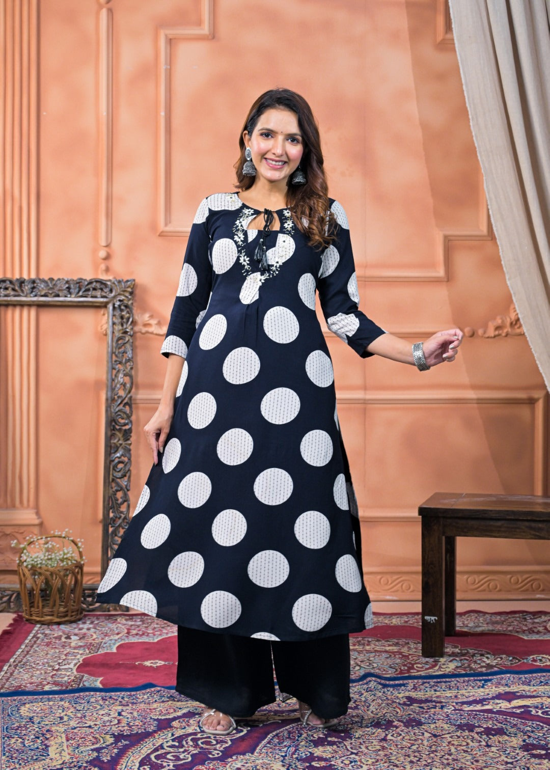 PLAZO SET IN HANDWORK