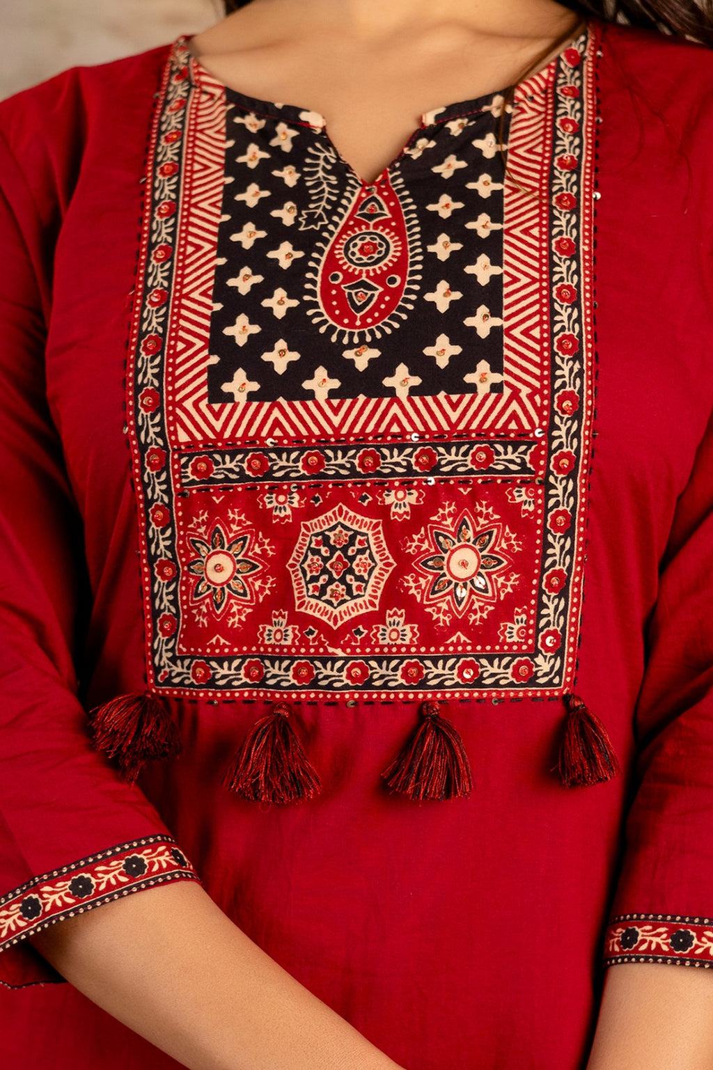 AJRAKH PRINT SUIT SET