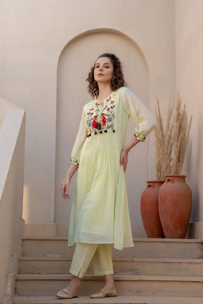BEAUTIFUL MUL COTTON KURTA SET