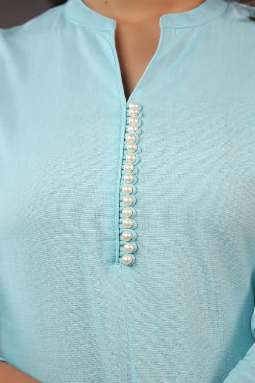 EMBROIDERED KURTA PANT SET