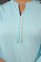 EMBROIDERED KURTA PANT SET