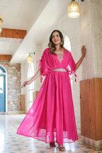 INDO-WESTERN MOTHDA GOWN
