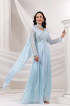 LONG ANARKALI IN HANDWORK