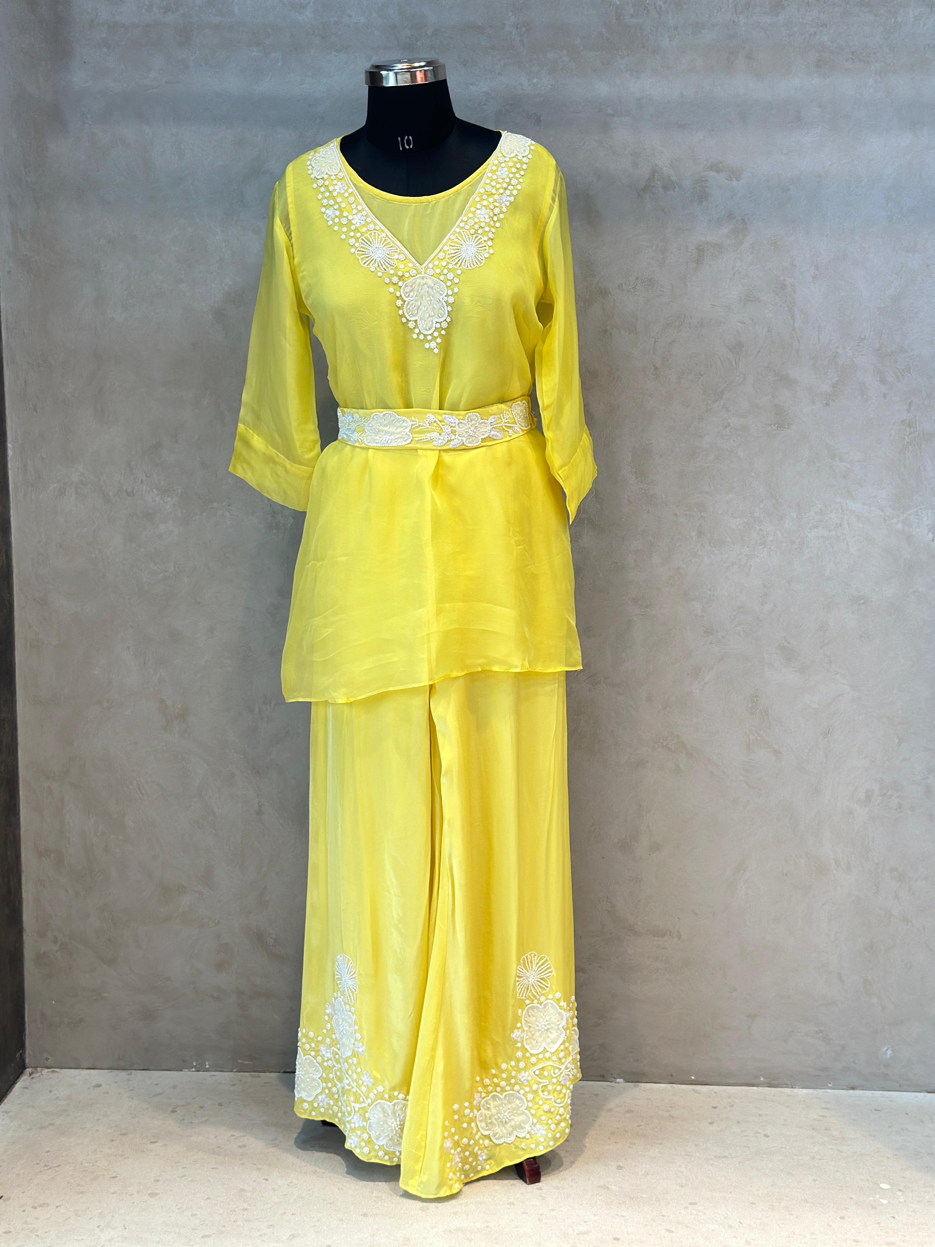 TRENDY HANDWORK PLAZO SET