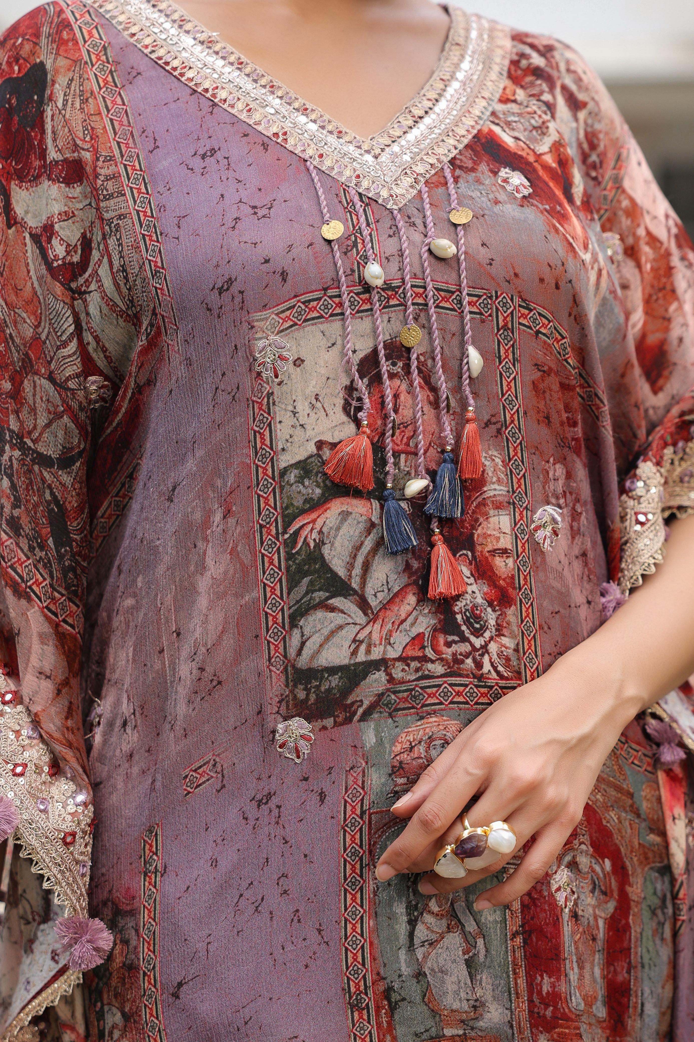 KAFTAN IN PURE CHINON