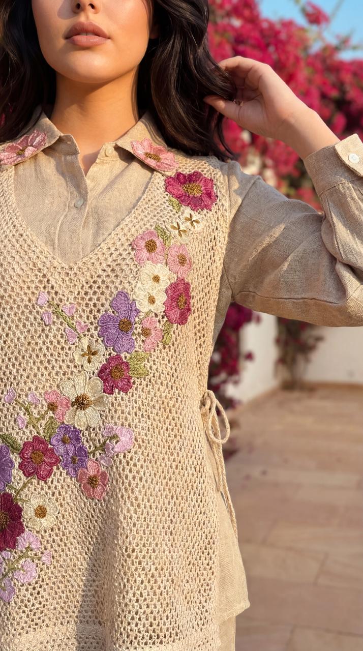 Soft Bloom Handcrafted Co-ord Set