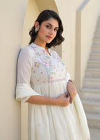 EMBROIDERED MUL COTTON SUIT SET