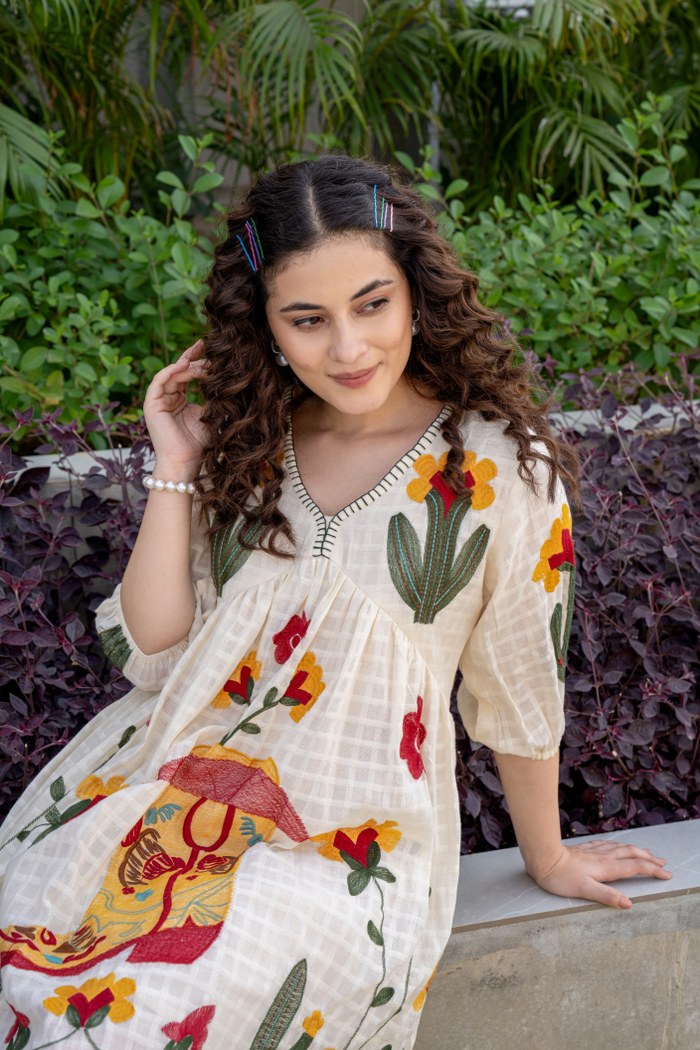 EMBROIDERED MINI ONE PIECE