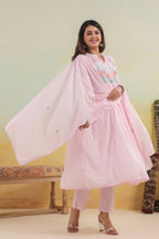 BEAUTIFUL EMBROIDERED MUL COTTON SUIT SET