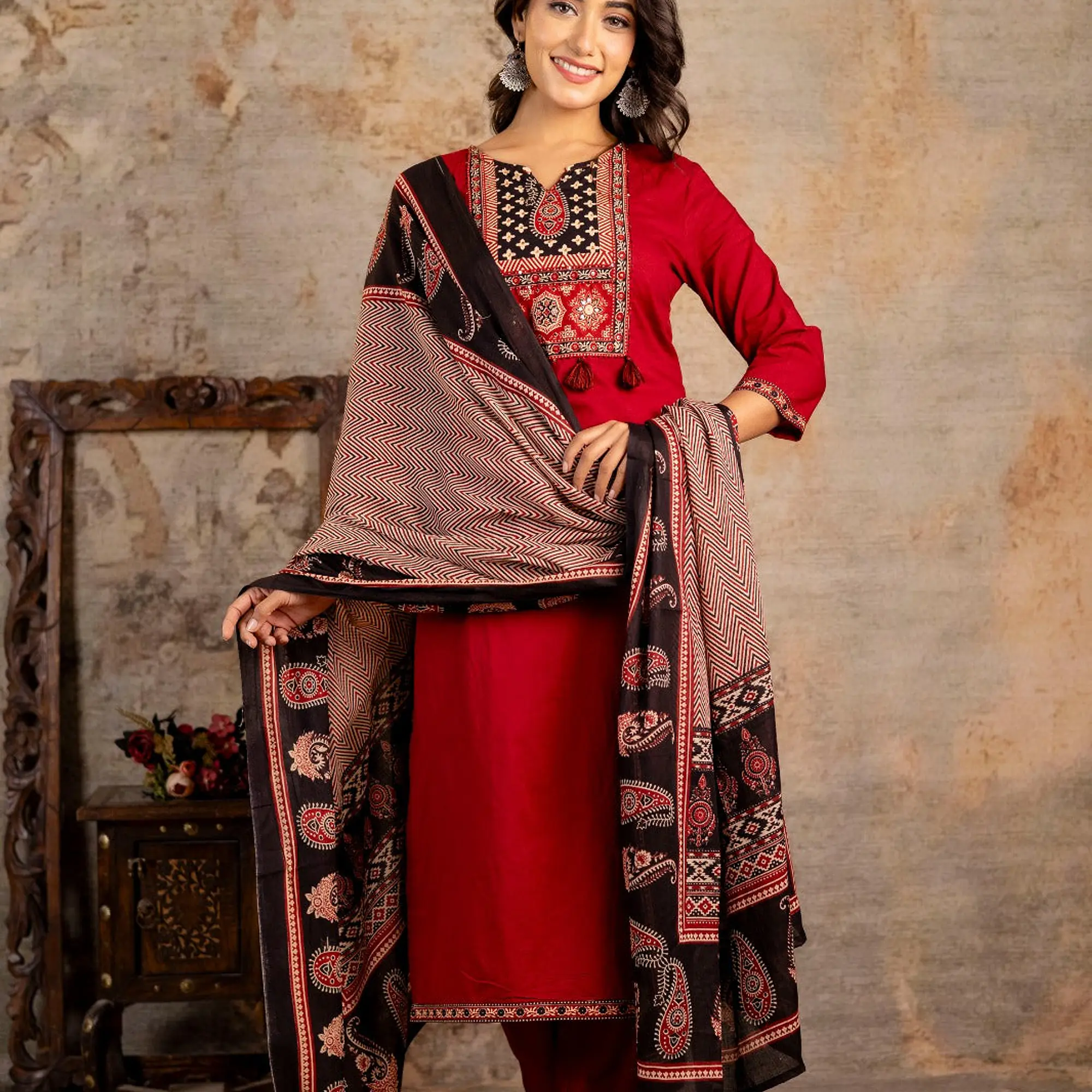 AJRAKH PRINT SUIT SET - Master