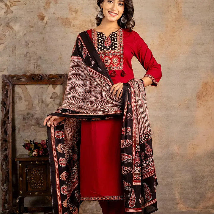 AJRAKH PRINT SUIT SET - Master