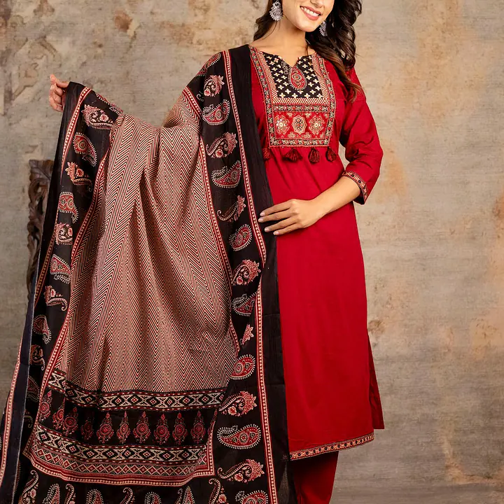 AJRAKH PRINT SUIT SET - Master