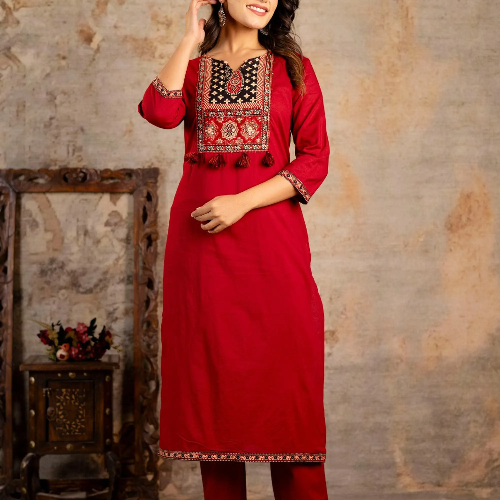 AJRAKH PRINT SUIT SET - Master