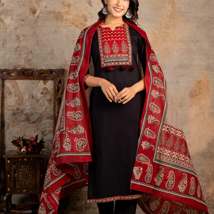 AJRAKH PRINT SUIT SET - Master