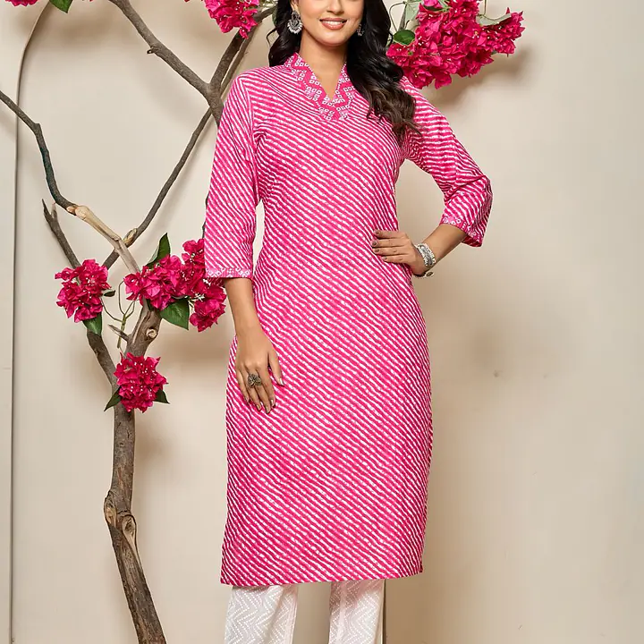 COTTON LAHARIYA KURTIS - Master