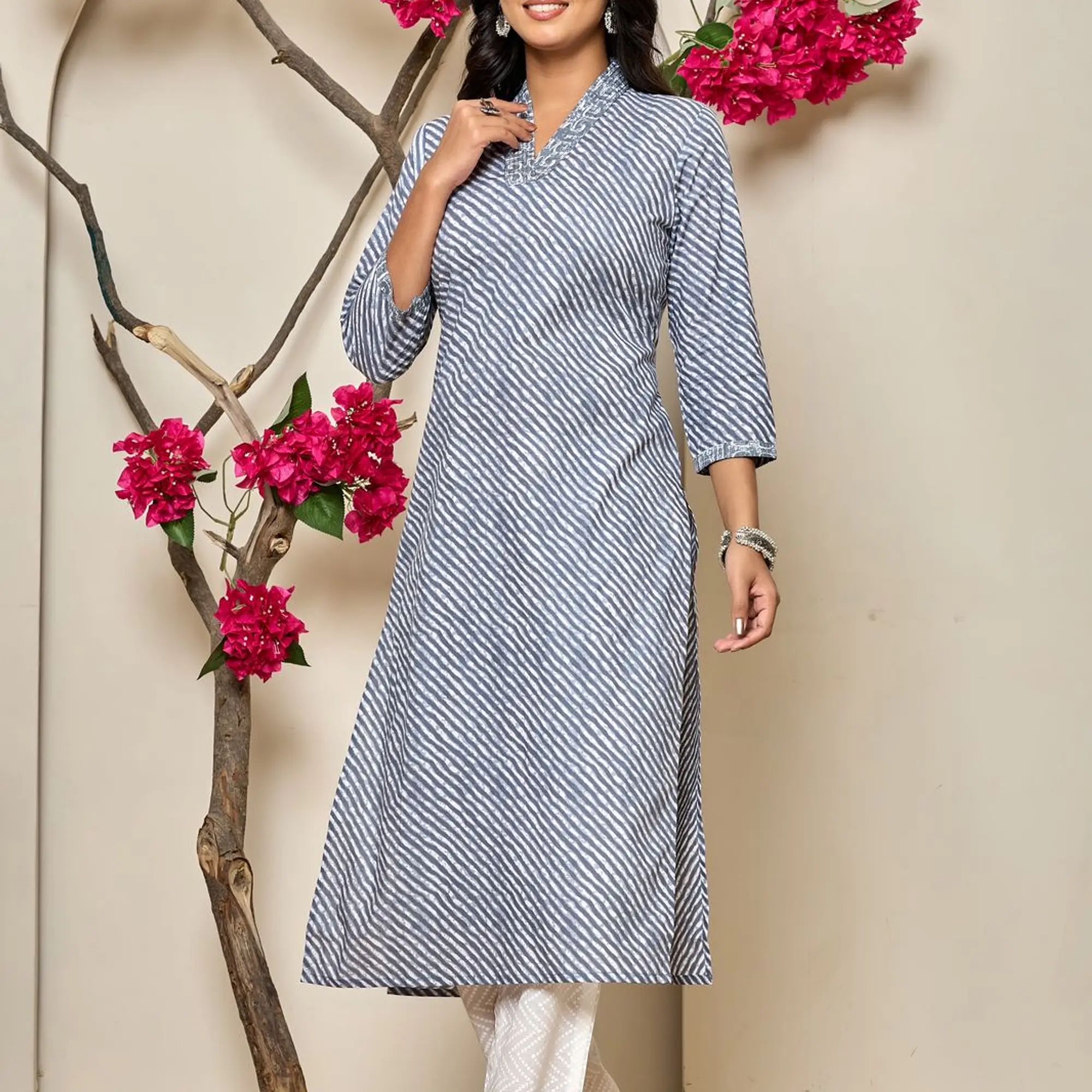 COTTON LAHARIYA KURTIS - Master