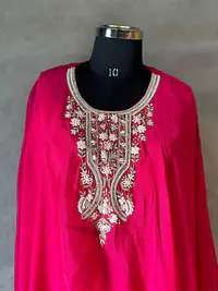 PURE CHINNON HANDWORK KAFTAN SET - Master