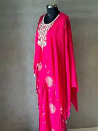 PURE CHINNON HANDWORK KAFTAN SET - Master