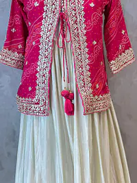 INDO-FUSION GOTA PATTI HANDWORK JACKET SET - Master