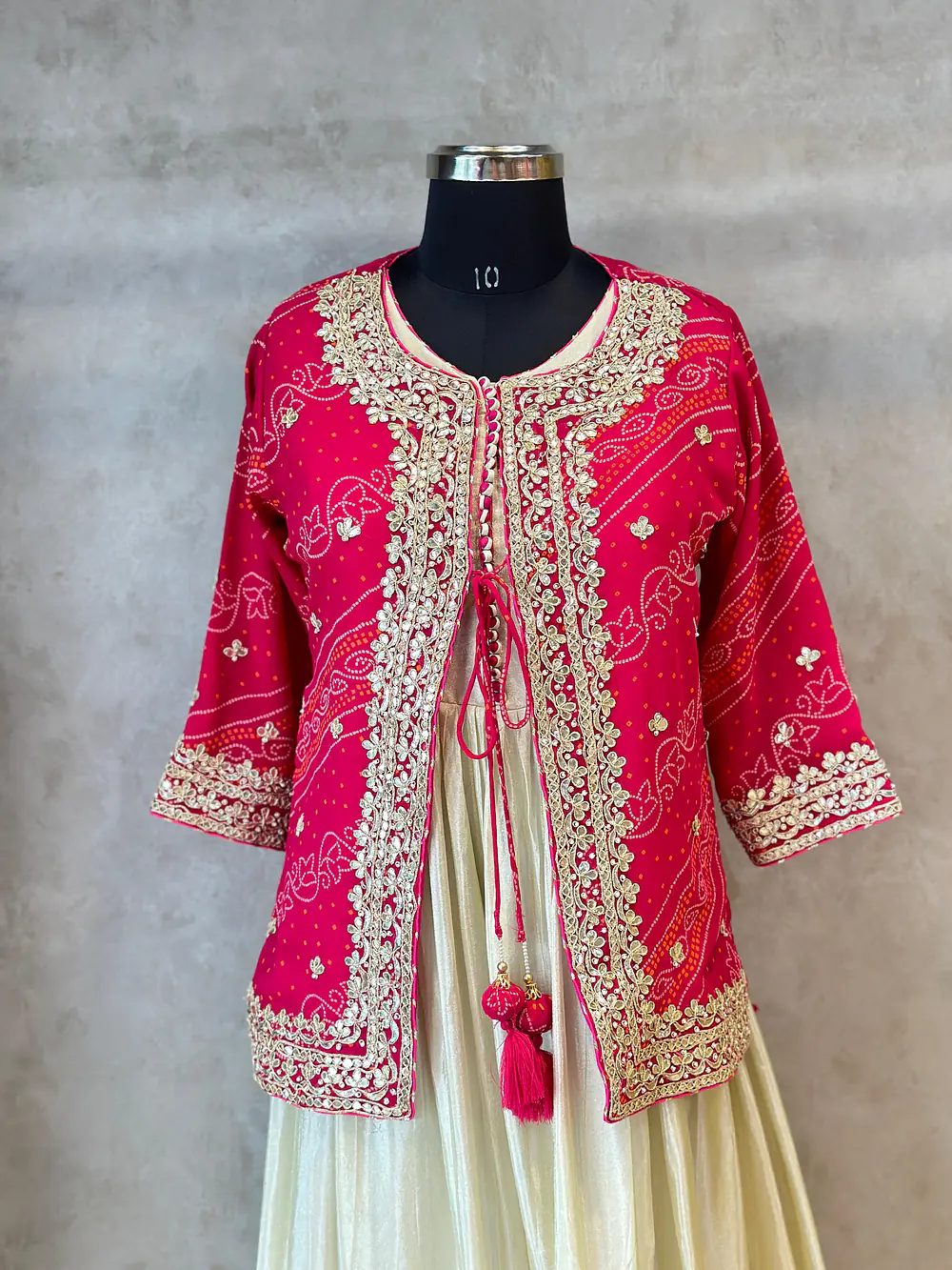 INDO-FUSION GOTA PATTI HANDWORK JACKET SET - Master