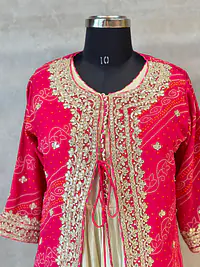 INDO-FUSION GOTA PATTI HANDWORK JACKET SET - Master