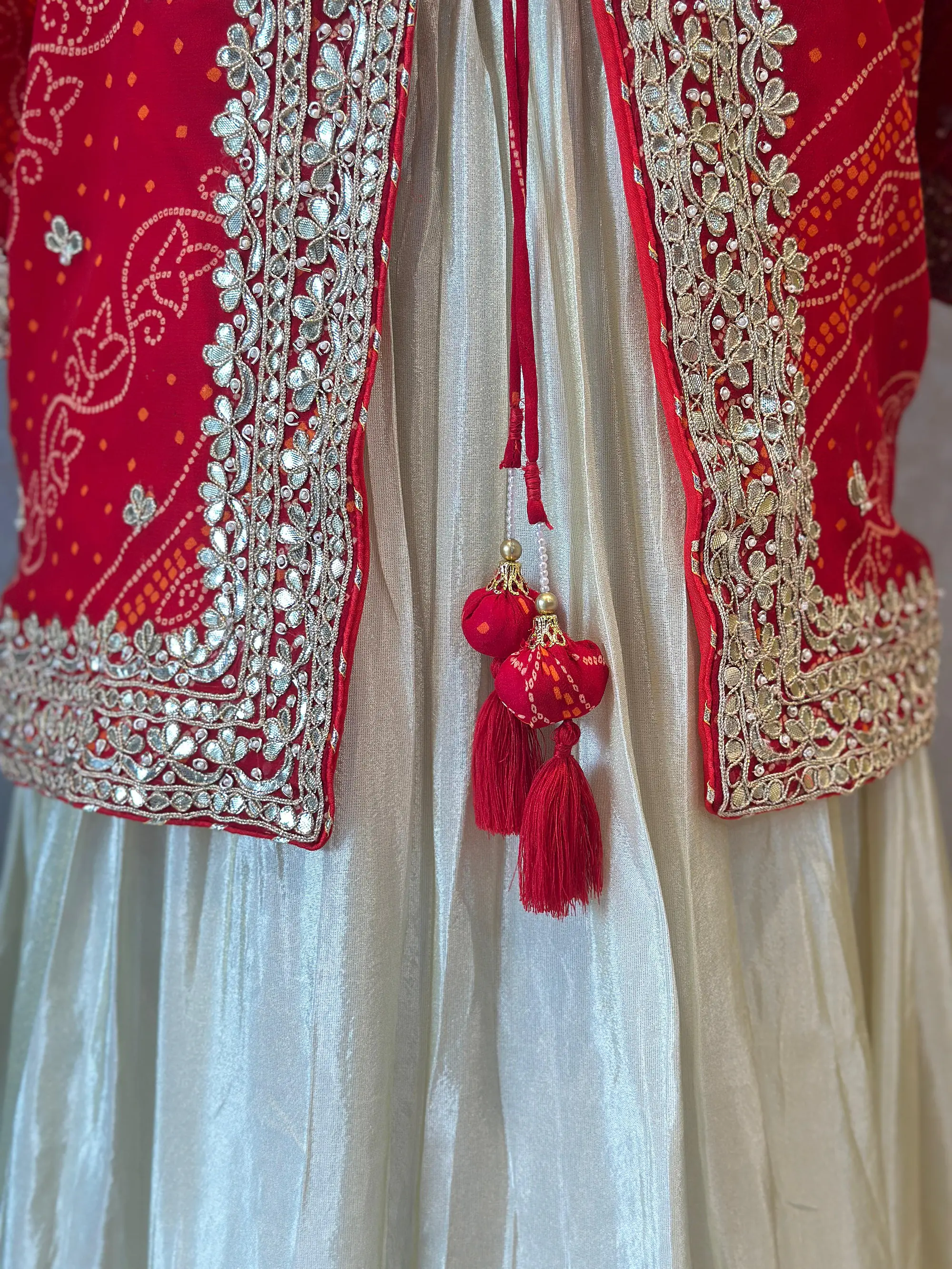 INDO-FUSION GOTA PATTI HANDWORK JACKET SET - Master